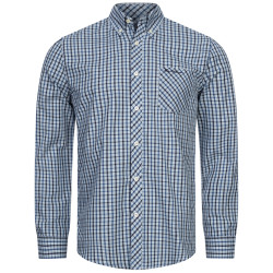 BEN SHERMAN BEN SHERMAN Signature Men Long-sleeved Shirt 0076264-LIGHT BLUE