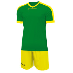 Givova Givova Kit Revolution Futbalov dres so ortkami zeleno lt