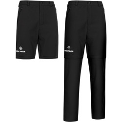 KIRKJUBOUR KIRKJUBOUR Zip-Off Men 2-in-1 Trekking and Hiking Pants black