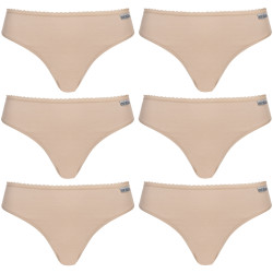 MONT EMILIAN MONT EMILIAN "Nimes" Women thong Pack of 6 beige