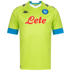 Kappa SSC Napoli Kappa Kombat Pro Men Jersey 31126ZW-GREEN LIME AZZURRO