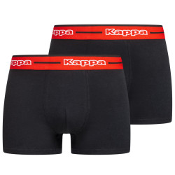 Kappa Kappa Men Boxer Shorts Pack of 2 322914W-Black/Red