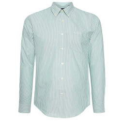 BEN SHERMAN BEN SHERMAN Oxford Cotton Men Long-sleeved Shirt 1012797-DARKGREEN