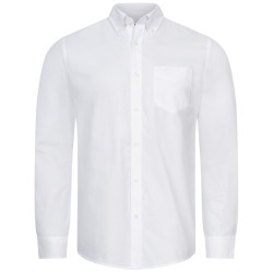 BEN SHERMAN BEN SHERMAN Oxford Men Long-sleeved Shirt 0076260-WHITE