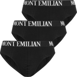 MONT EMILIAN MONT EMILIAN "Avignon" Men Briefs Pack of 3 black