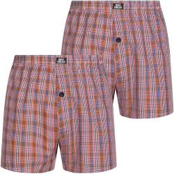 MONT EMILIAN MONT EMILIAN "Nantes" Men American Boxer Shorts Pack of 2 red/checkered