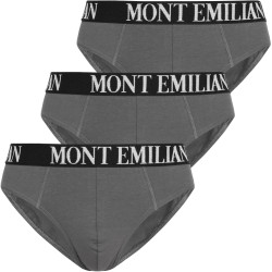 MONT EMILIAN MONT EMILIAN "Avignon" Men Briefs Pack of 3 grey