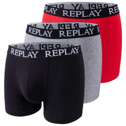 REPLAY REPLAY Basic Cuff Logo Men Boxer Shorts Pack of 3 I101102-N176