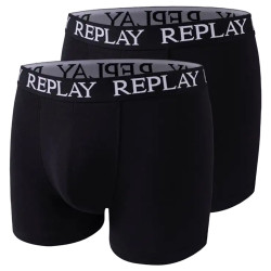 REPLAY REPLAY Basic Cuff Logo Men Boxer Shorts Pack of 2 I101005-N011