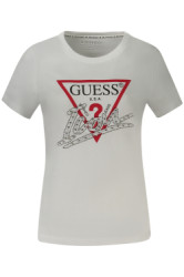 GUESS JEANS Perfektn Dmske Triko Krtky Rukv Biela