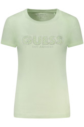 GUESS JEANS Perfektn Dmske Triko Krtky Rukv Zelen