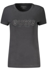 GUESS JEANS Perfektn Dmske Triko Krtky Rukv ierna