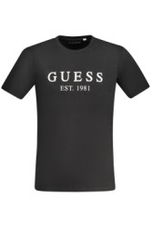 GUESS JEANS Perfektn Pnske Triko Krtky Rukv ierna