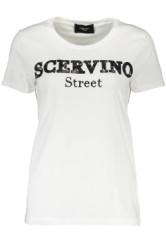 SCERVINO STREET Perfektn Dmske Triko Krtky Rukv Biela