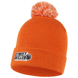 STREETSKILLER STREETSKILLER "MVP" Pom Pom Beanie Bobble Hat orange