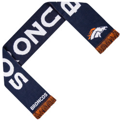 FOCO Denver Broncos NFL Wordmark Scarf Fan Scarf SVNF16WMDB