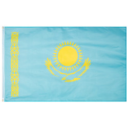 MUWO Kazakhstan Flag MUWO "Nations Together" 90 x 150 cm