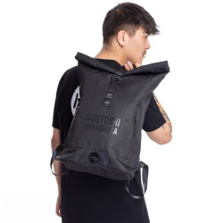 HIDETOSHI WAKASHIMA HIDETOSHI WAKASHIMA "Kawaguchi" Rolltop Backpack black