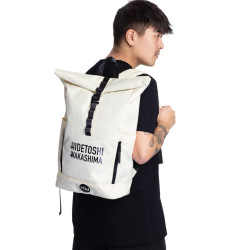 HIDETOSHI WAKASHIMA HIDETOSHI WAKASHIMA "Ageo" Rolltop Backpack beige