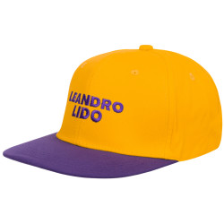 LEANDRO LIDO LEANDRO LIDO "No. 24" snapback Cap yellow/purple